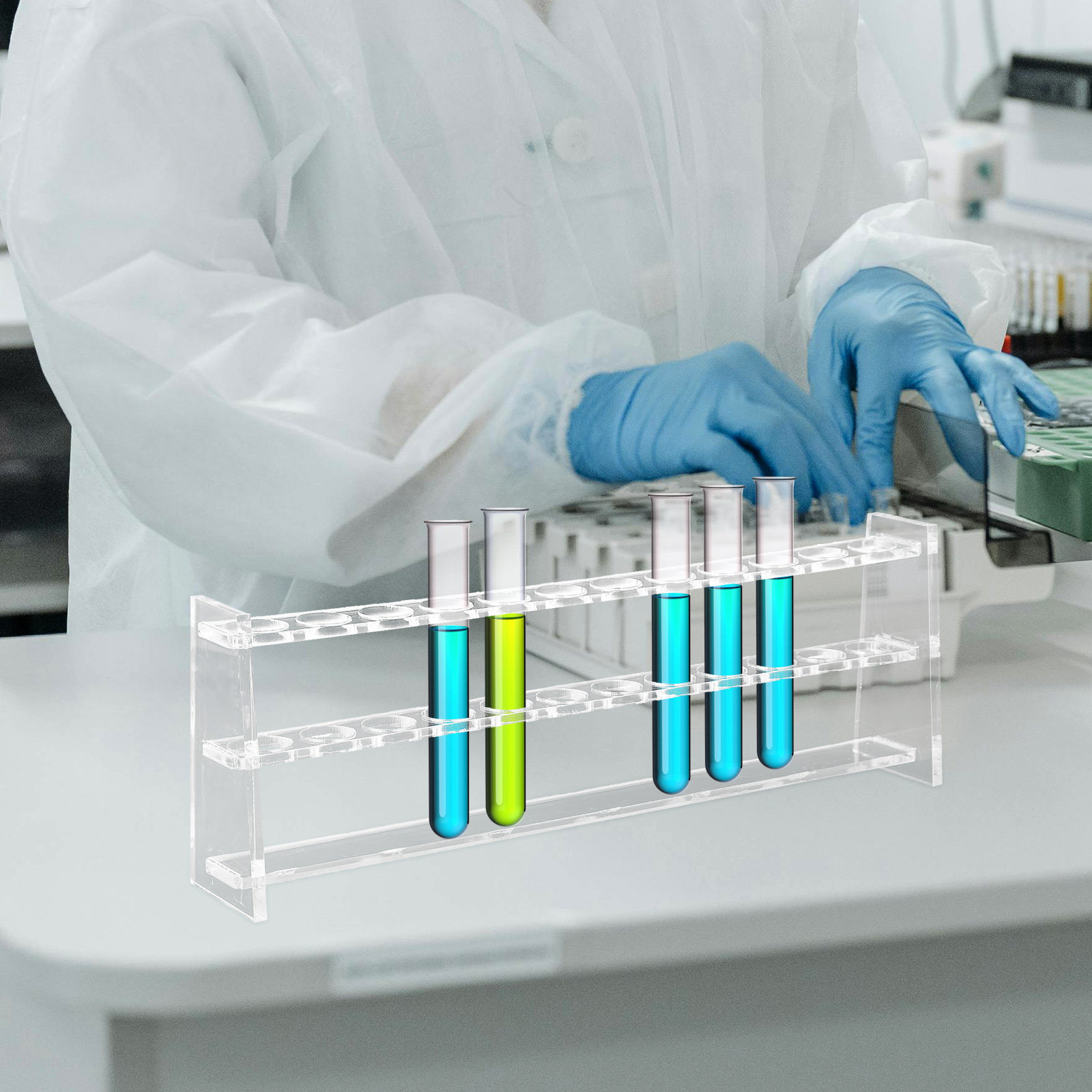 Centrifuge Tube Rack - 12 Holes Test Tube Rack Acrylic