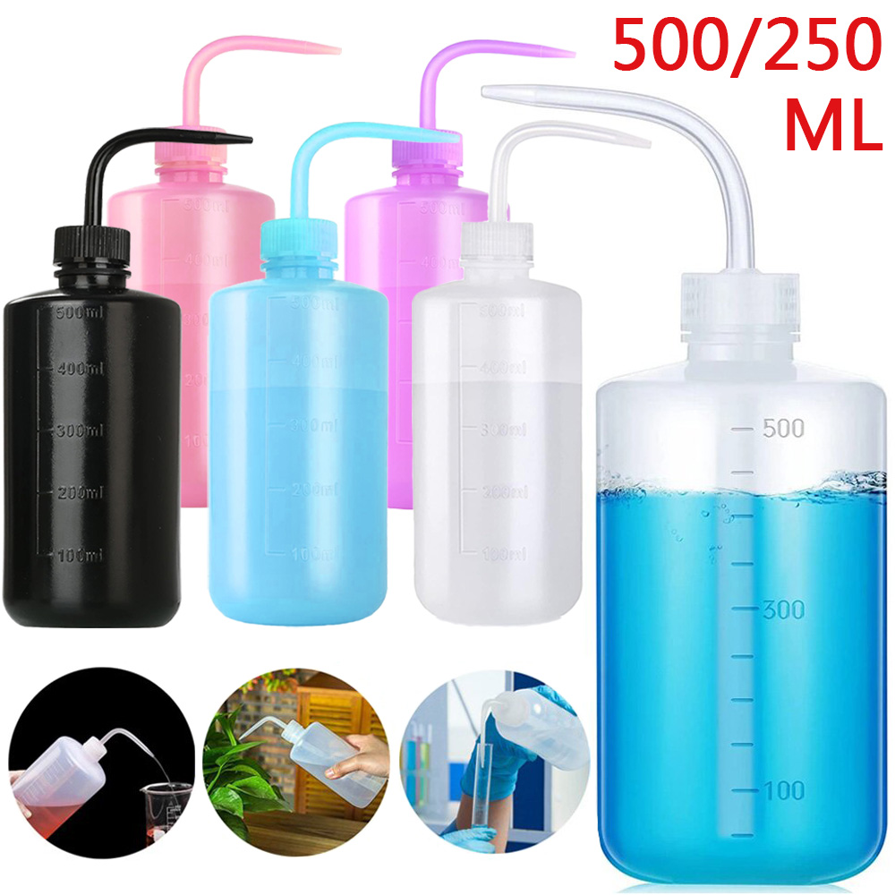 Medical Lab Supplies - 500/250ml Tattoo Wash Bottle 5 Colors