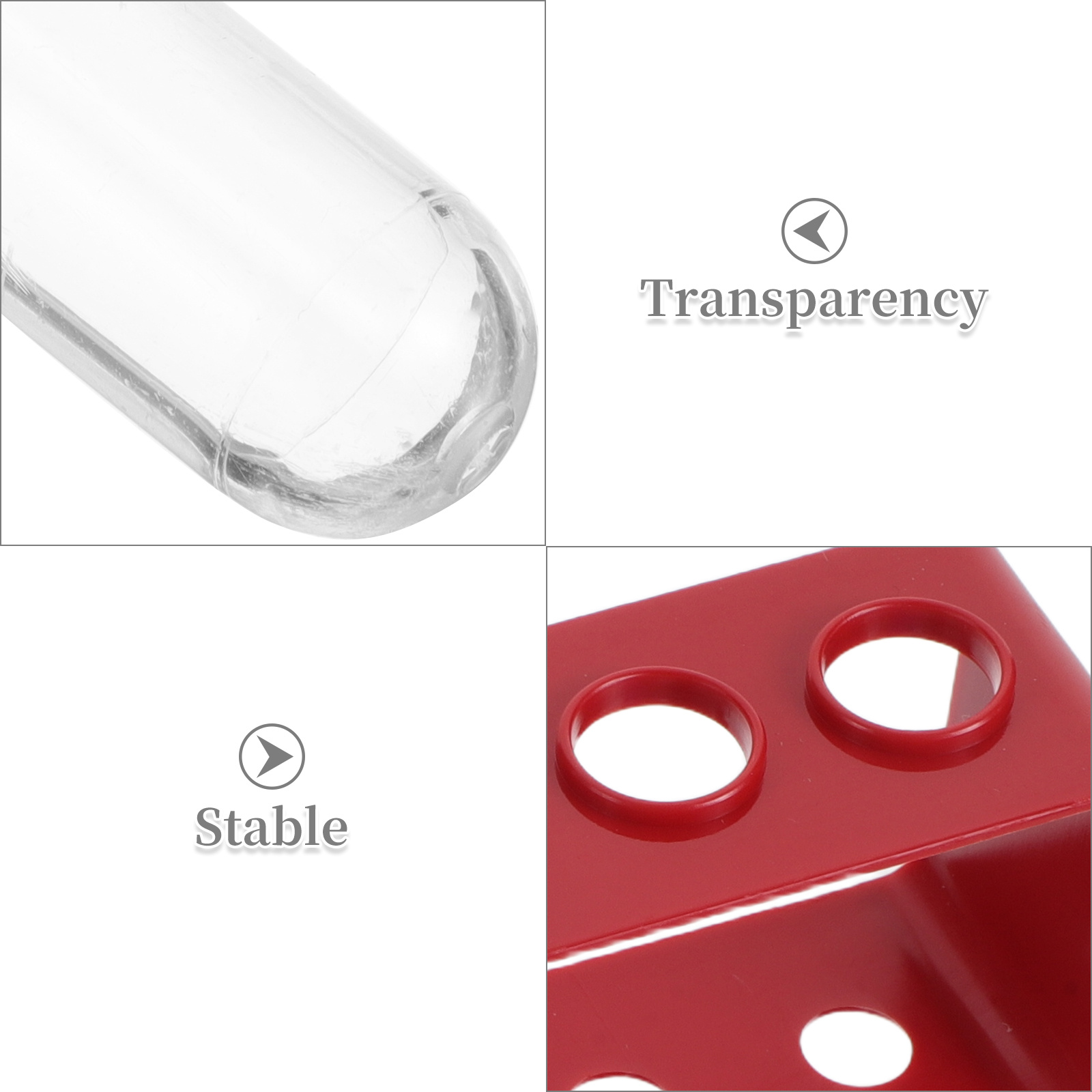 1Set Clear Glass Test Tubes wi - Centrifuge Tube Rack review and price