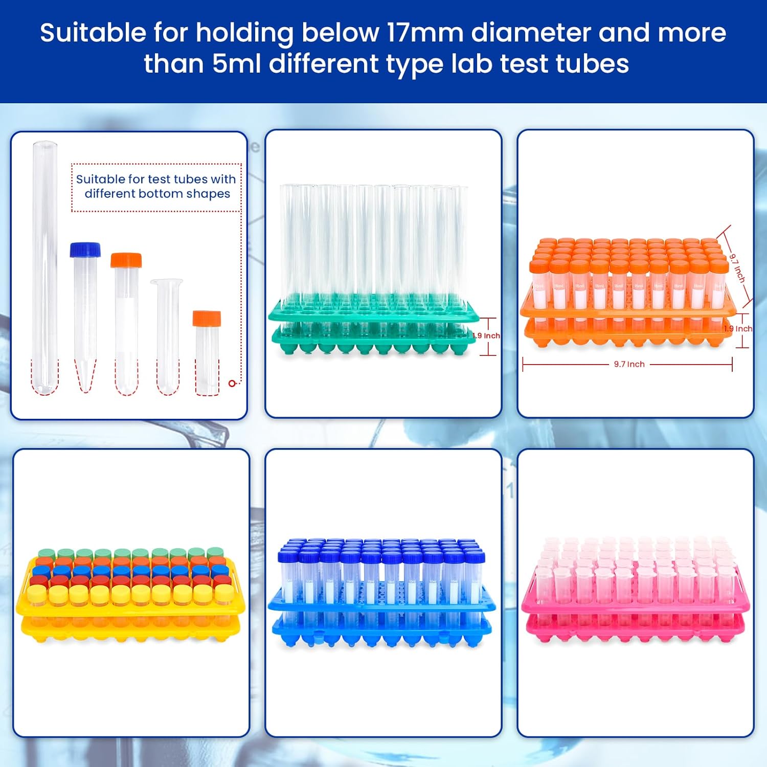 Plastic Test Tube Rack 50-Hole - Centrifuge Tube Rack review and price