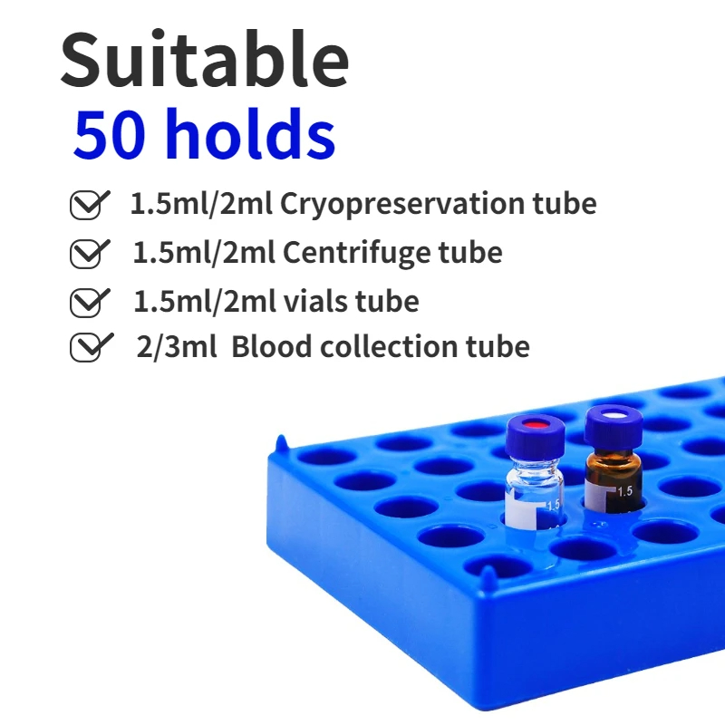Plastic Vial Rack 50 Holds Sui - Centrifuge Tube Rack review and price